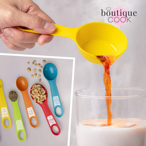 Set Cucharas & Tazas Medidoras Repostería Boutique Cook