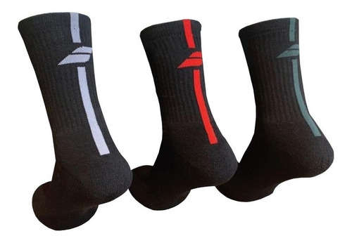 Imagen 1 de 1 de Medias Babolat Logo Team Pack X 3 Unid Talle L Tenis Padel