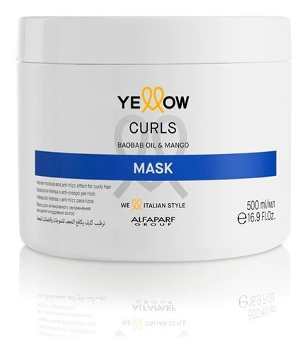 Mascarilla Cabello Alfaparf Yellow Curls Mask 500 Ml