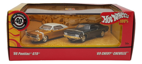 Hot Wheels 2 Pack 40 Aniversario Pontiac Y Chevy 