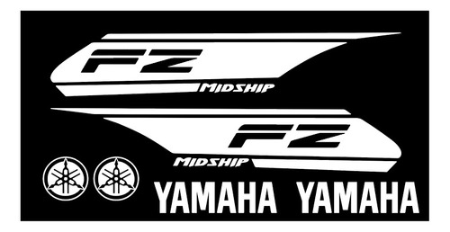 Sticker Calcomania Reflejante Para Tanque: Yamaha Fz Midship