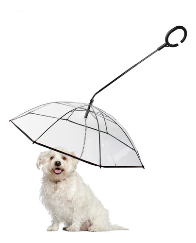 Paraguas Para Perros Billionchains Con Mango Ajustable