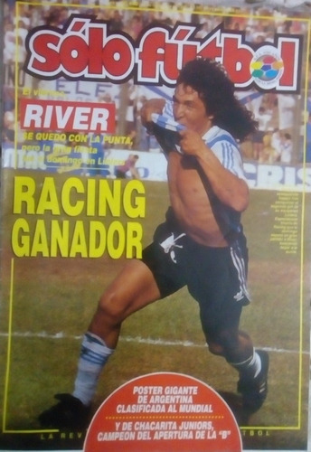 Solo Futbol 440 Poster Chacarita Y Seleccion Argentina