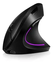 Comprar Mouse Vertical Ergonómico Inalámbrico Recargable Color Negro