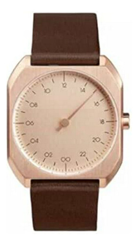 Lento Mo 10 - Reloj Suizo De Con Una Sola Mano - Oro Rosa Co