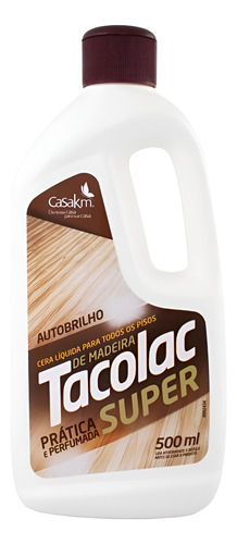 Kit Com 6 Tacolac Cera Líquida Para Pisos De Madeira 500ml