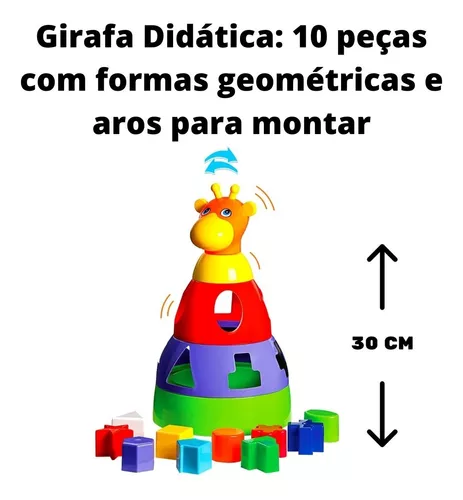 Cubo didático jogo de encaixe as peças bebê 1 ano infantil educativo  brinquedo