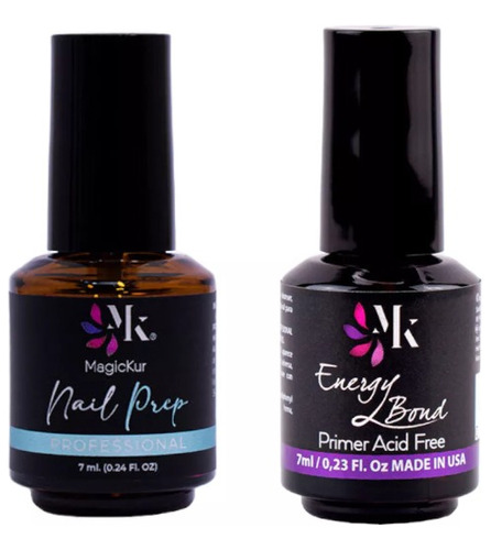 Pack Nail Prep + Energy Bond Preparadores Magickur 7 Ml C/u