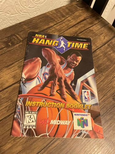 Nba Hang Time Hangtime Manual Nintendo 64