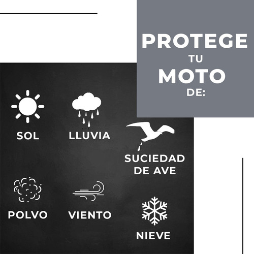 Funda Para Moto Universal Doble Textura Impermeable