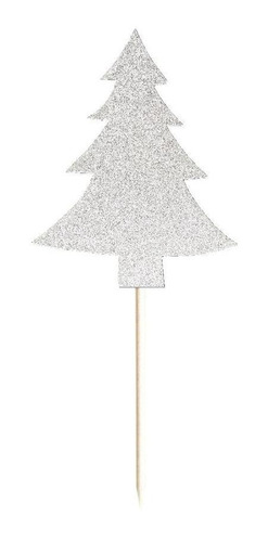 3x20x Glitter Árvore De Natal Topo De Bolo Cupcake Picks | Frete grátis