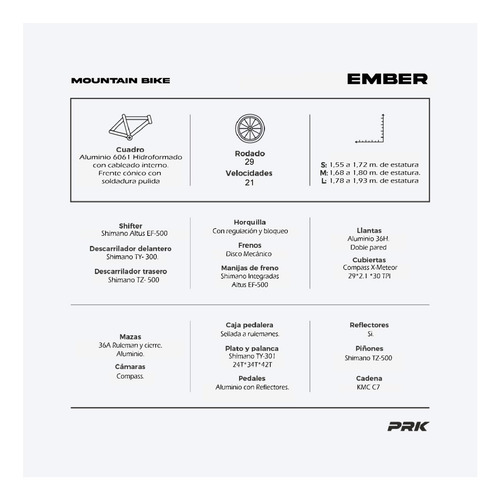 Mountain Bike Ember R29 21v
