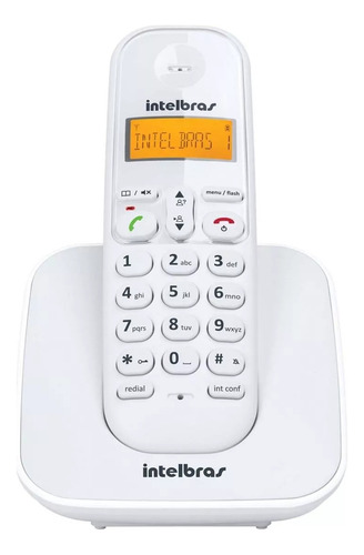 Telefone E Ramal S/fio Usar C/ Chip 3g Gsm Desbloq 3112 Bco Cor Branco