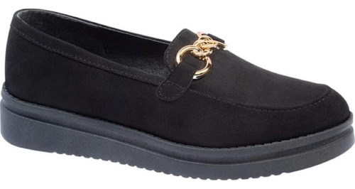 Mocasines Confort Pies Delicados Forro Piel Elegantes Negros