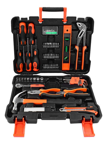 Black+decker Taladro Atornillador + Lijadora + Lijas Y Acc Color Naranja
