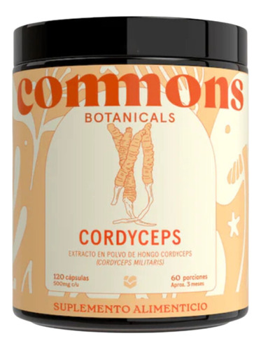 Cordyceps Adaptógeno Commons 120 Cápsulas