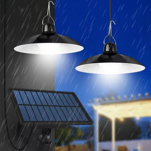 Lámpara Colgante Solar Led Impermeable Para Exteriores - -fs