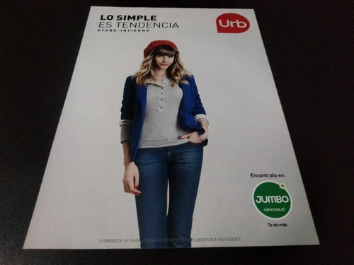 (pf997) Publicidad Guillermina Valdes * Urb Jumbo (Usado)