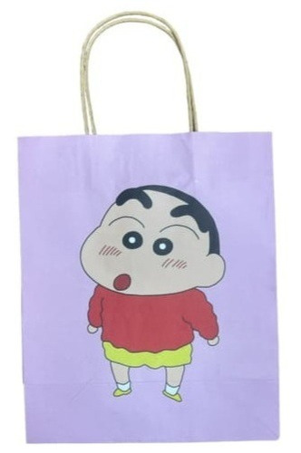 Bolsa De Papel Kraft Para Dulces Crayon Shin-chan Pack De 10