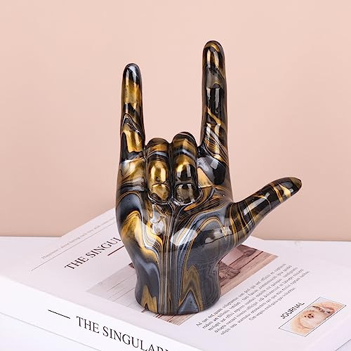 Gaosheng Decoración De La Mano Gesto De Los Dedos Estatua Ne
