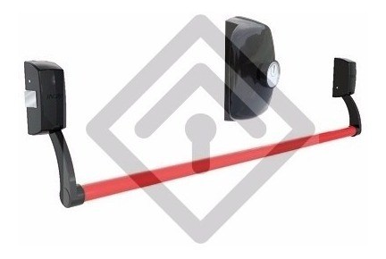 Imagen 2 de 6 de Barral Antipanico Jaque Push Hoja Simple Con Tirador Y Llave