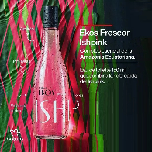 Natura Ekos Frescor Ishpink Eau De Toilette Vegano 150ml