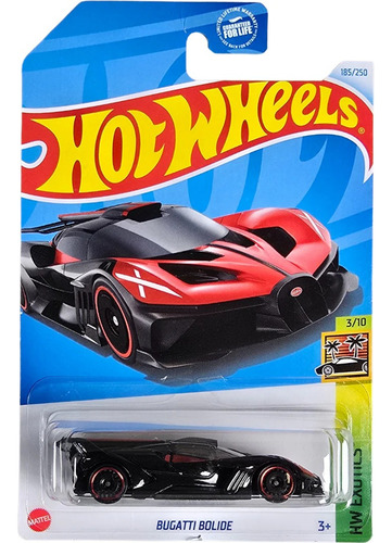 Hot Wheels 2024 Hw Exotics 185/250 - Bugatti Bolide Color Negro Con Rojo