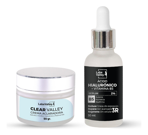 Kit Crema Antimanchas Y Serum Hialurónico Con B5 Labs Valley