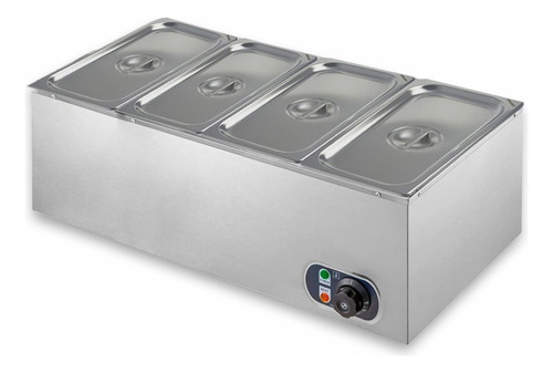 Zepper Zpbfr04 Buffet Refrigerado 4 Cubas 1/2 65mm C/ Placa Gel 