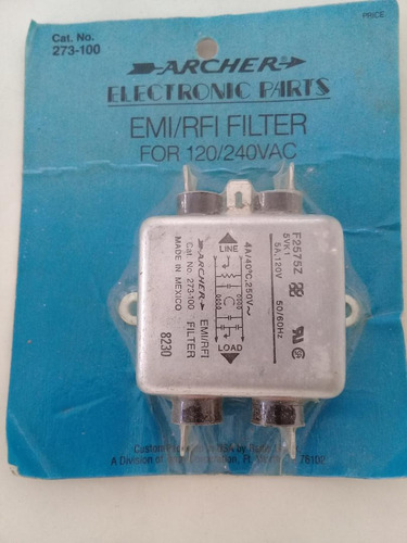 Emi/rfi Filter  Atenuador De Interferencia De Radio Frec.