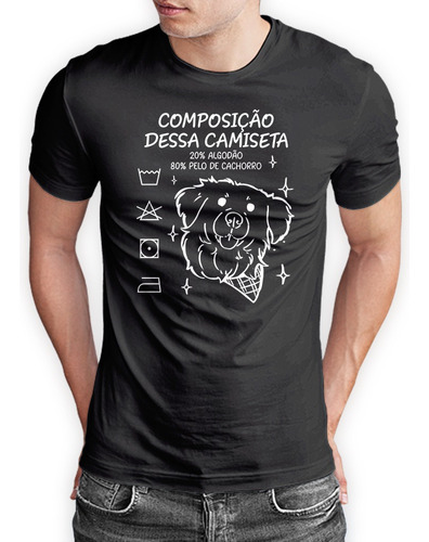 Camisetas 100% Algodão Premium Masculino Cachorro Geek 