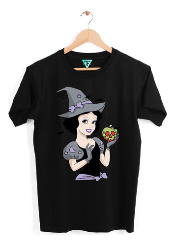 Polera Blancanieves Princesa Bruja Manzana Unisex Algodón