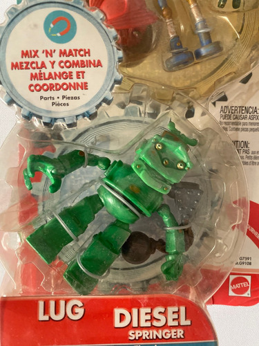 Robots Mix N Match Lug Y Diesel Mattel 2004 (Usado)