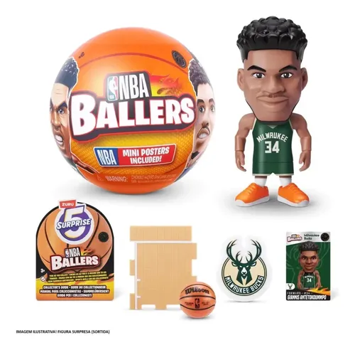 5 Surprise Boneco Nba Ballers Brands Colecionável Zuru | MercadoLivre