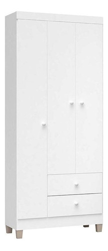 Guarda Roupa Infantil Ternura Baby 3 Portas Branco Flex