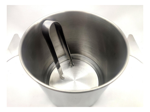 Balde De Gelo Aço Inox 1,3l Acompanha Pinça