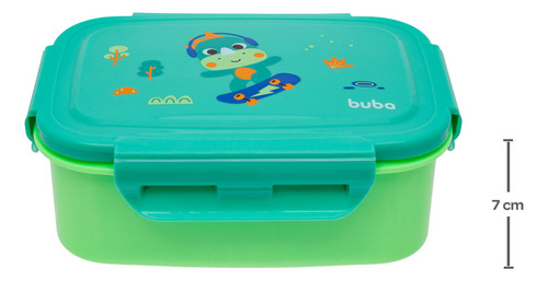 Bentô Box Aço Inox 600ml Marmita Lancheira Buba Zoo Dino