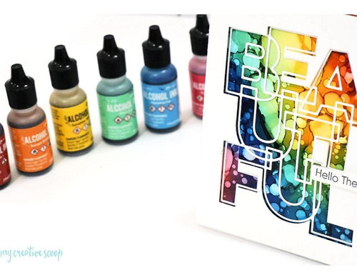 Pintura Al Alcohol Tim Holtz Rosa 1 Tinta Arte Vidrio Papel
