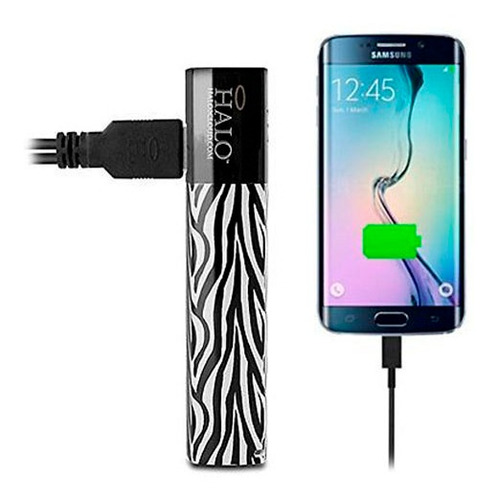 Power Bank Halo 2800mah C/usb/3 Adap. (zebra)