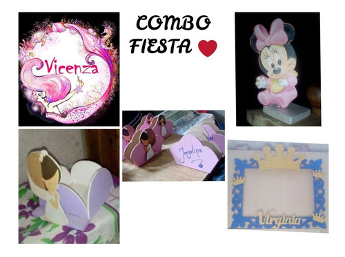 Combo Fiesta!!!!! 51 Articulos En Mdf