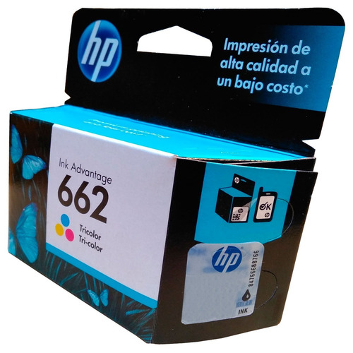 Cartucho Tinta Hp 662 Color Cz104al Original