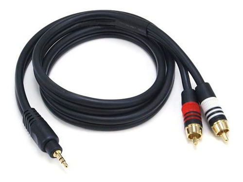 Cable Stereo 3.5mm A Rca Minijack 22awg Mejor Calidad 90cm