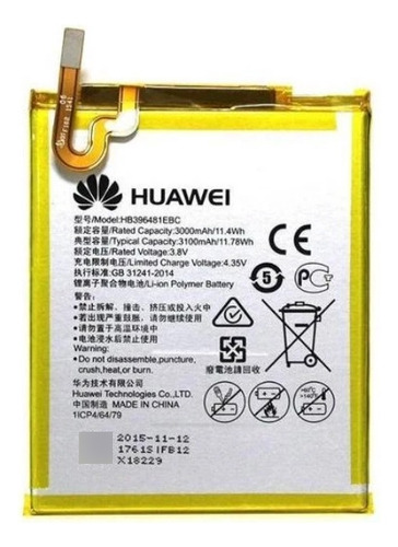 Batería Huawei G8 Hb396481ebc (3.8v-3000mah) 11.4w