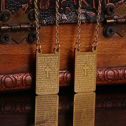 Collar Católico De Escapularios De Acero Inoxidable, Colgant