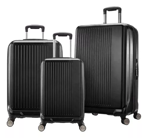 Juego 3 Maletas Rigidas Rack & Pack Set Viaje Negro