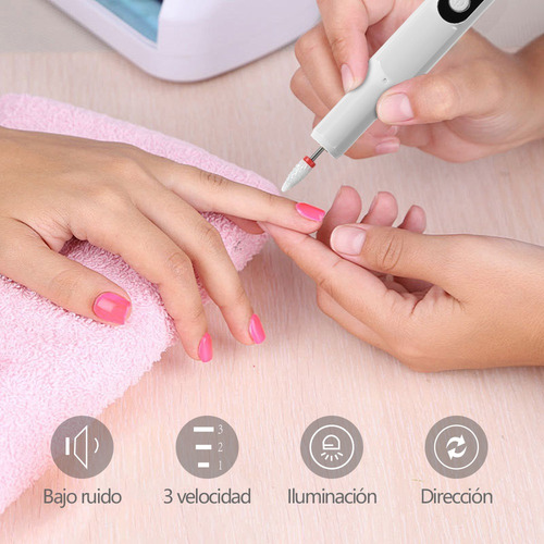Kit De Uñas Taladro De Uñas Lima De Uñas Eléctrica Motor De