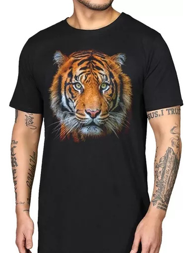 Remera Tigre Cara Bengala Todas Las Tallas Infantil