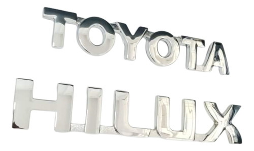 Emblemas Toyota Hilux, Baul Autoadhesivos Cromados 