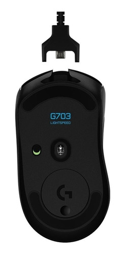 Mouse Gamer Logitech G703 Rgb 16000dpi S/f Preto 910-005639