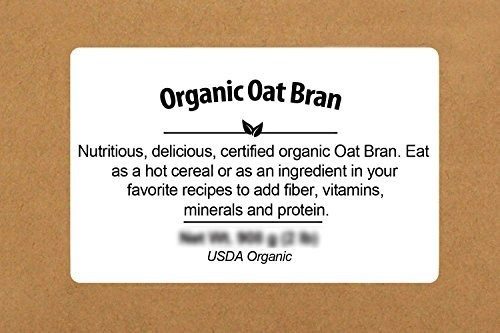 Salvado De Avena Orgánico, 5 Libras - Usda Certified Organic